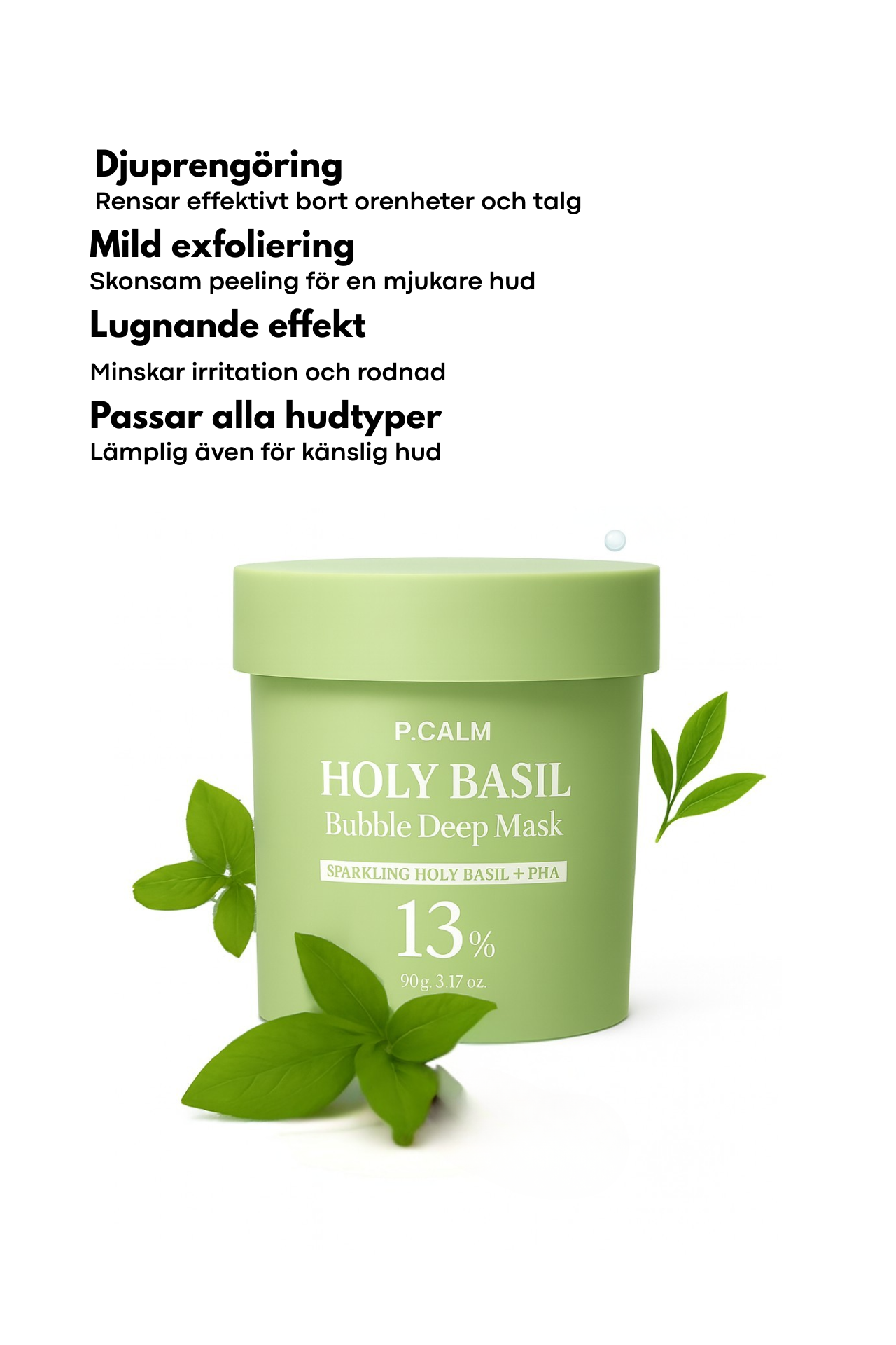 Grön Bubbel mask