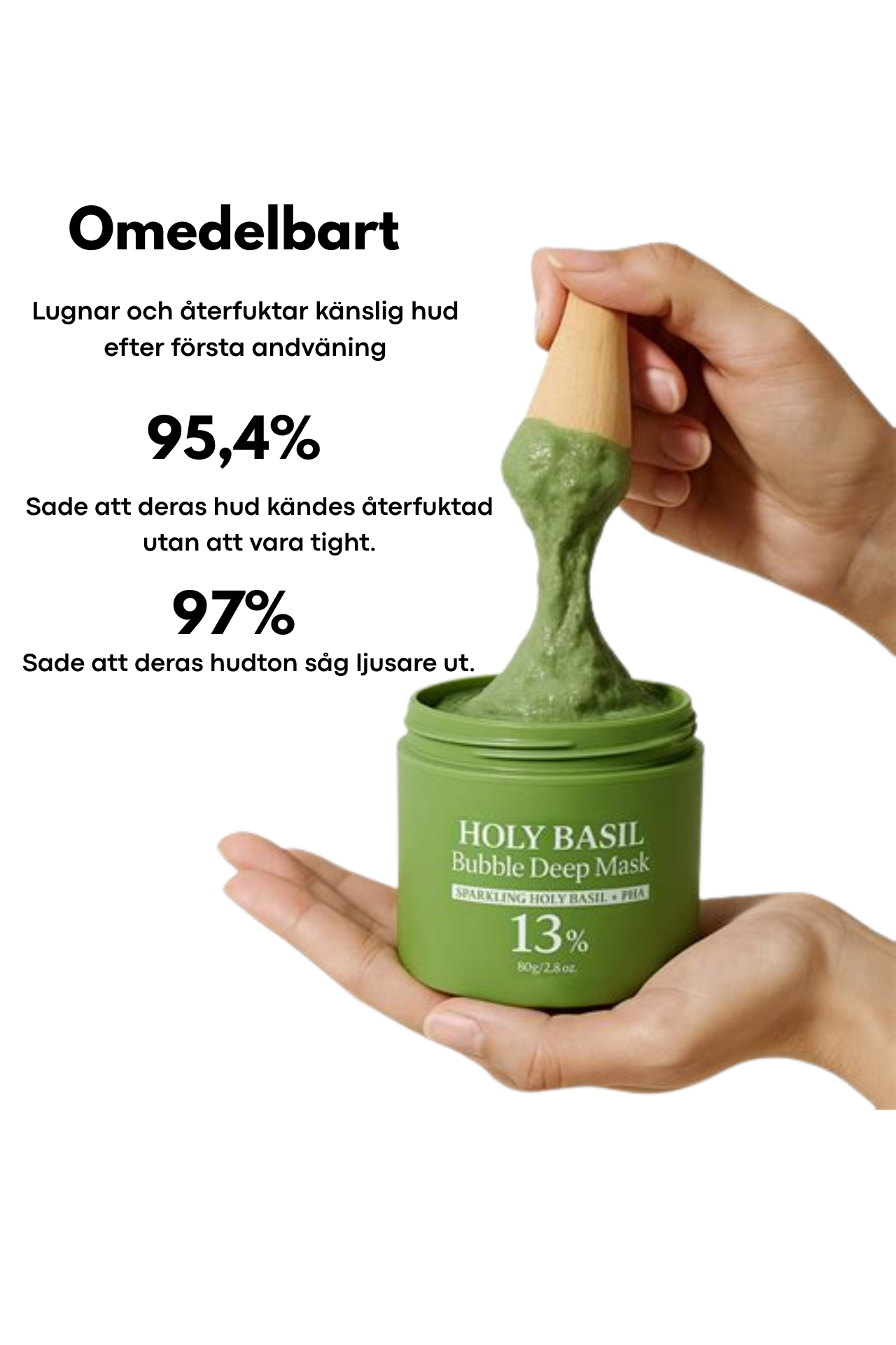 Grön Bubbel mask