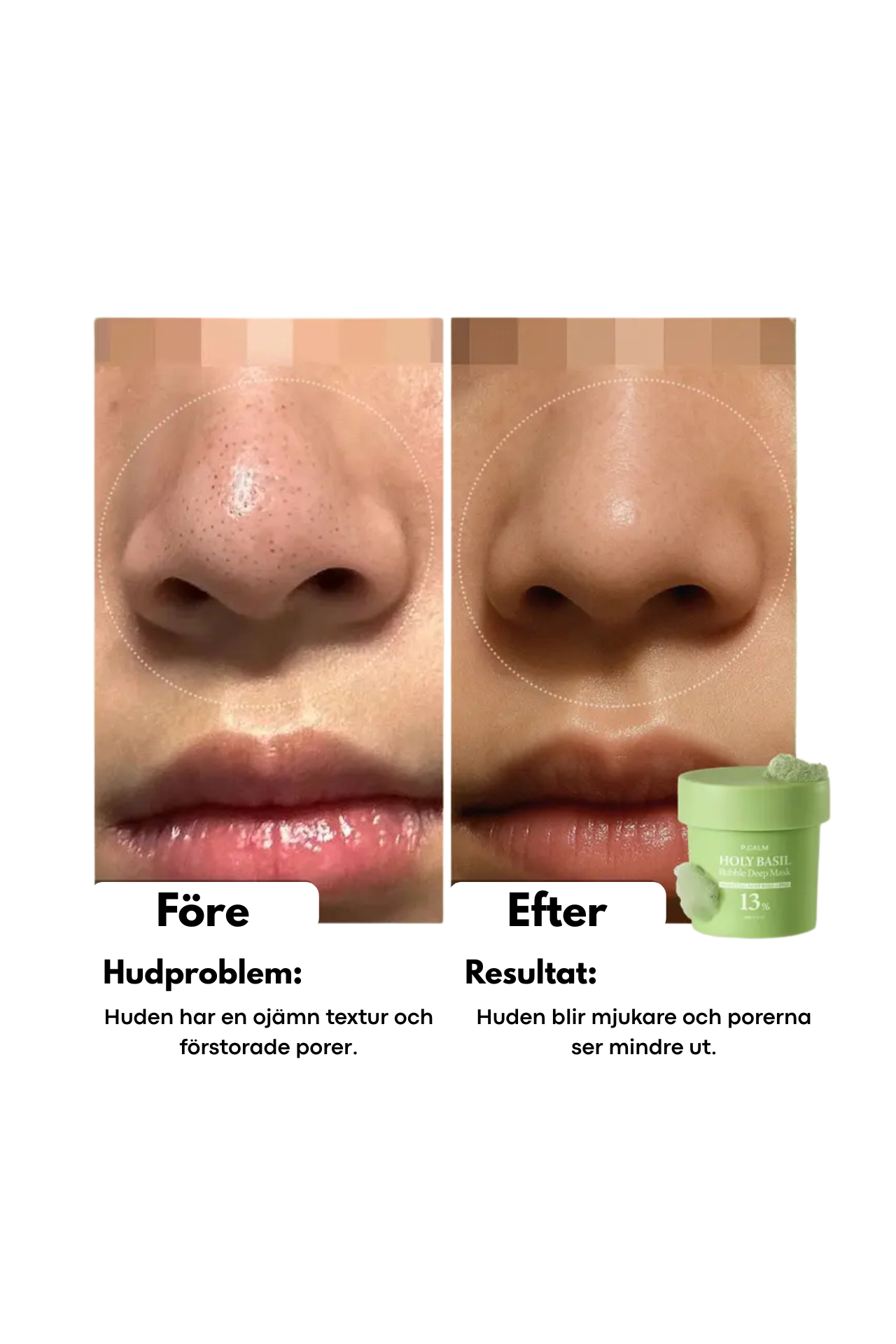 Grön Bubbel mask