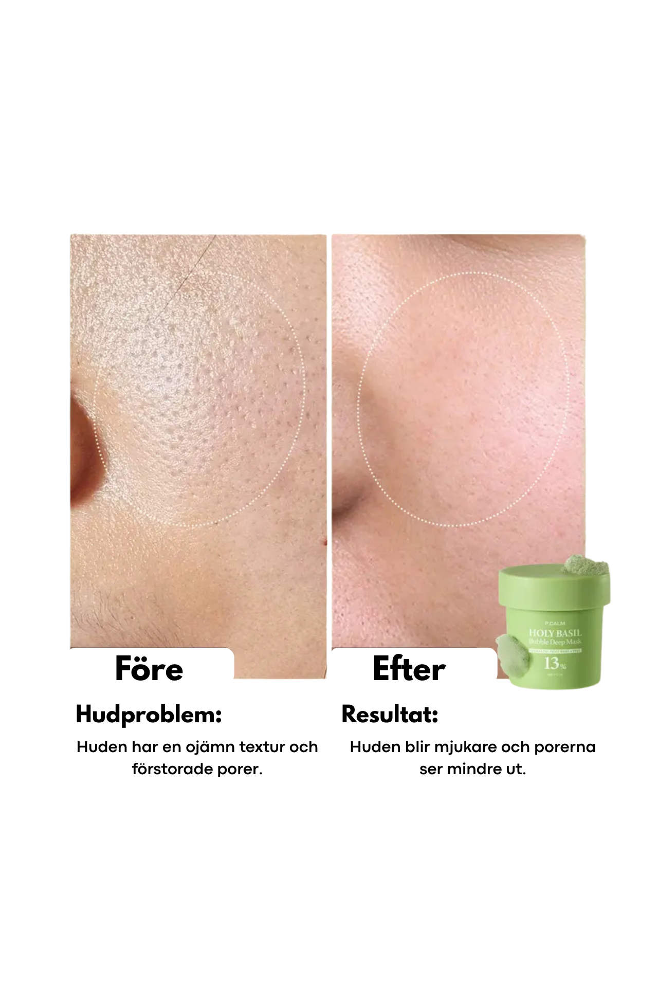 Grön Bubbel mask